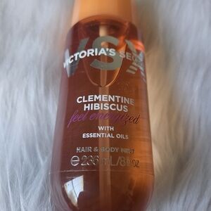 New Victoria's Secret Clementine Hibiscus Feel Energized Hair & Body Mist 8floz